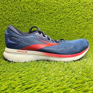 Brooks Trace 2 Mens Size 12 Blue Red White Athletic Running Shoes Sneakers